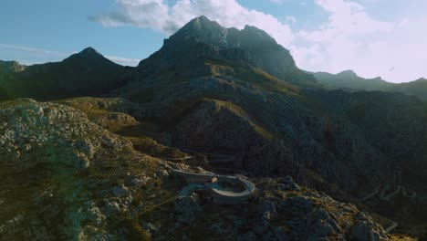 sa calobra hairpin bend at palma de mallorca island