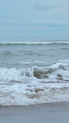 ocean waves at the shore