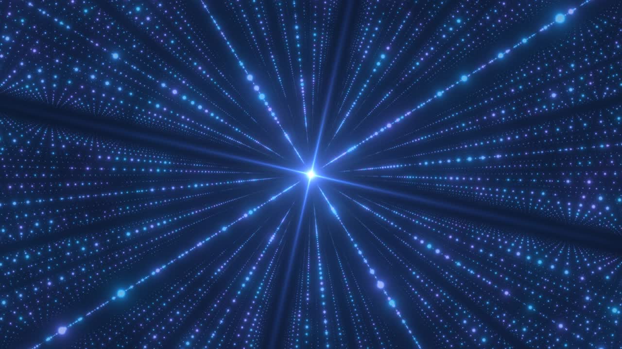 미래의 디지털 매트릭스 기술 그리드 빅 데이터 반이는 입자 - 4k 원활한 루프 모션 배경 애니메이션