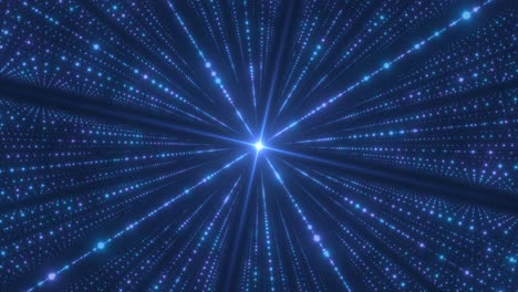 futuristic digital matrix grid of technology big data glow particles - 4k seamless loop motion background animation