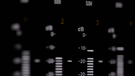 sound indicators on the professional video recorder 1