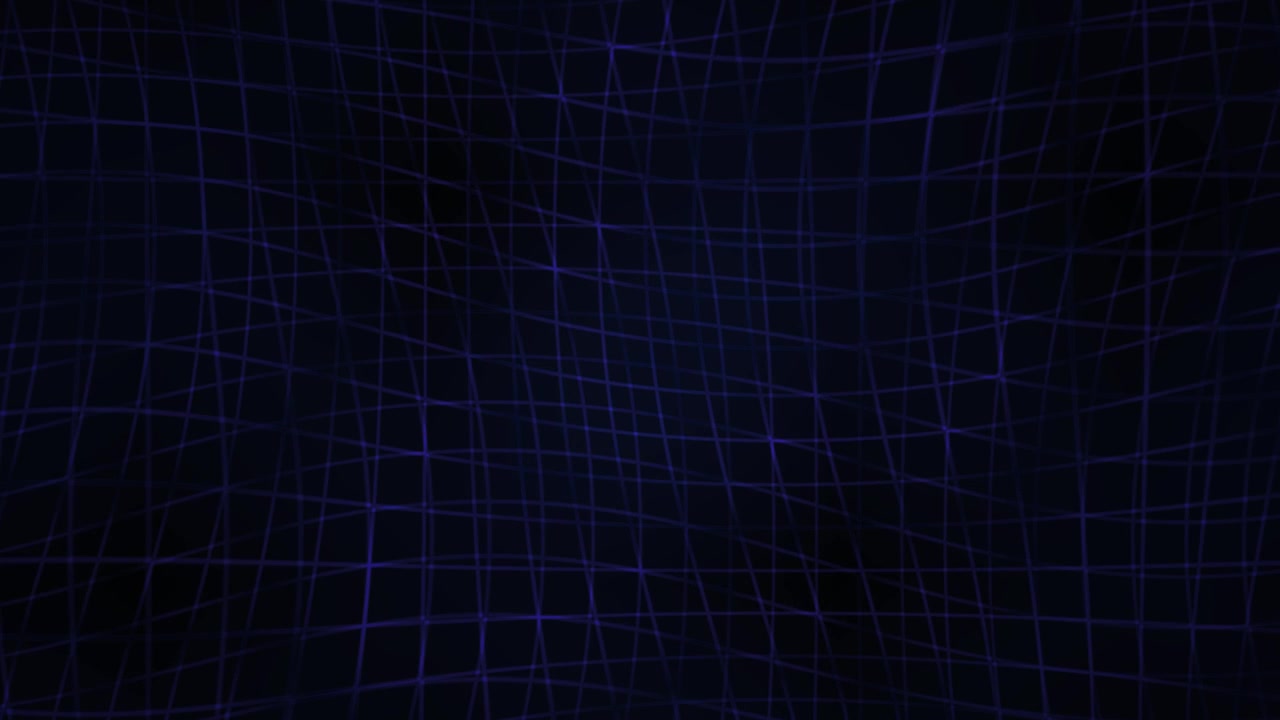 Abstract Dark Blue Wavy Grid Pattern Seamless Loop