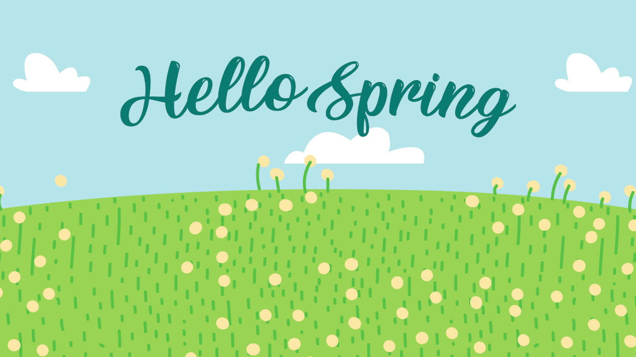 Hello Spring Illustration