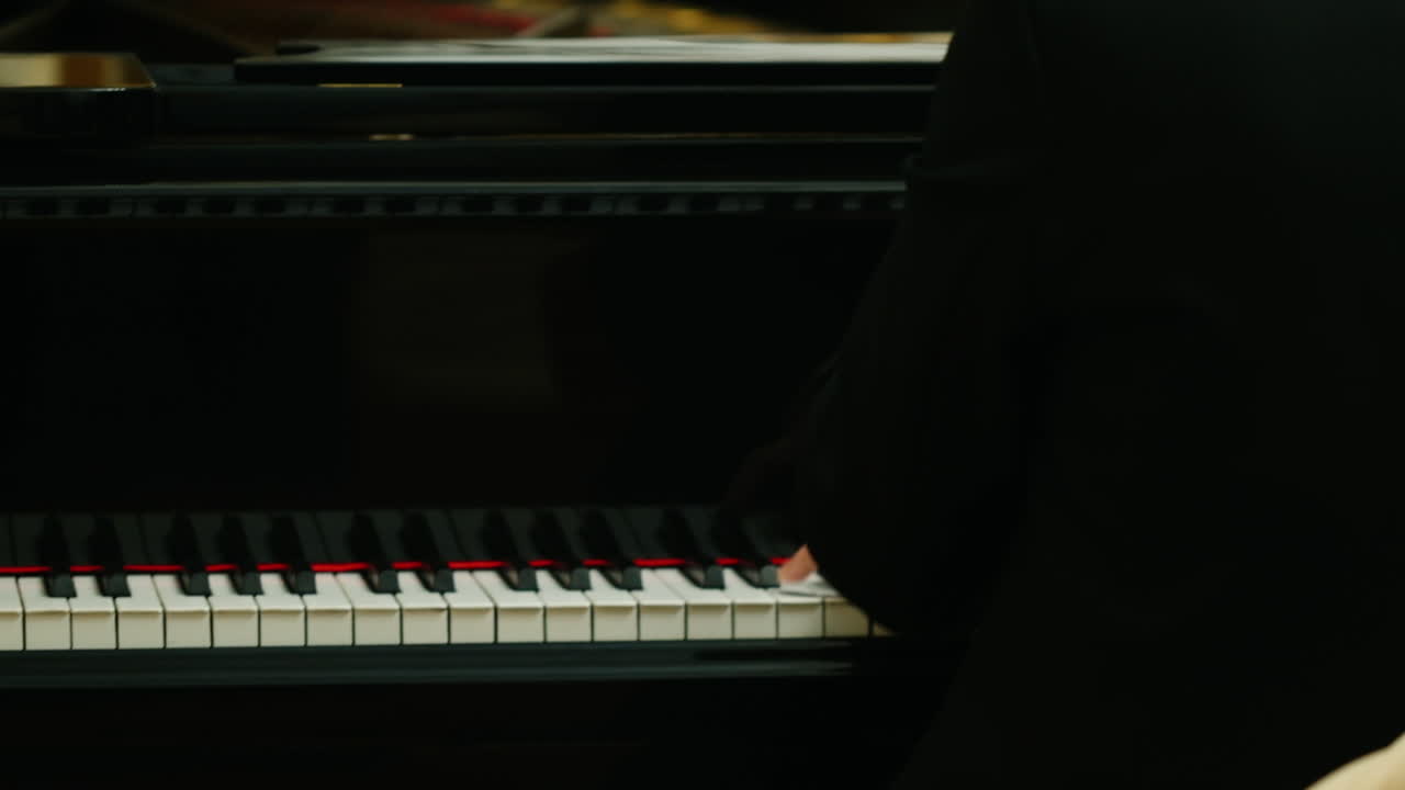 Close-up of a grand piano