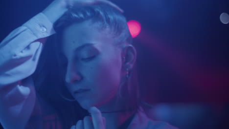 neon night portrait