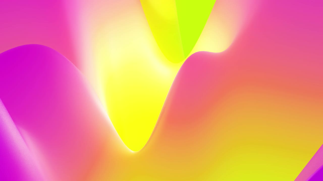 4k bucle sin costuras con gradientes de arco iris fluido abstracto, superficie ondulada de brillo interno. hermosos gradientes de color como fondo líquido abstracto, animación suave. 3d en estilo moderno plano agradable