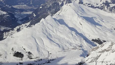 vista de los alpes del glaciar jungfrau desde el observatorio sphinx