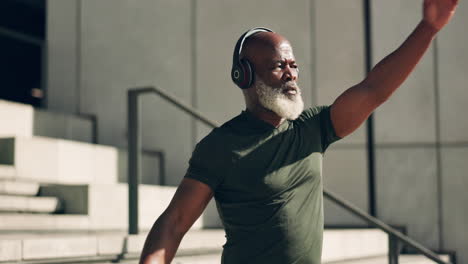 black man on stairs for exercise