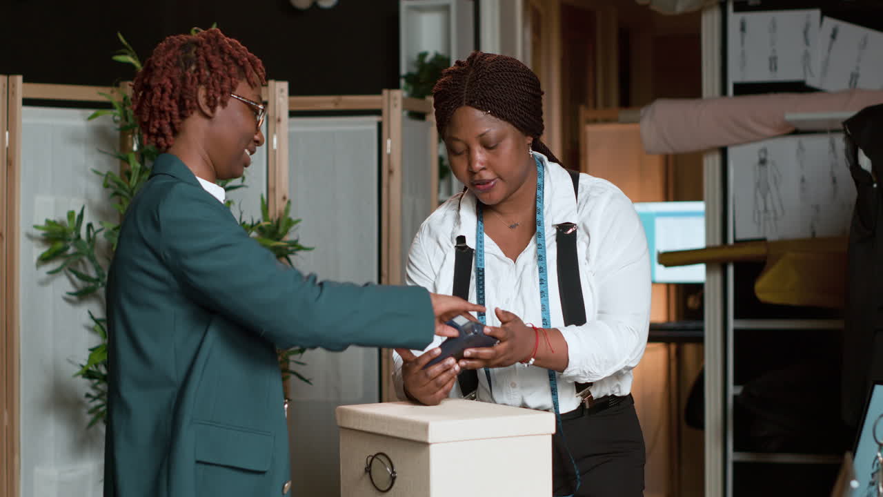 Professional tailor selling product