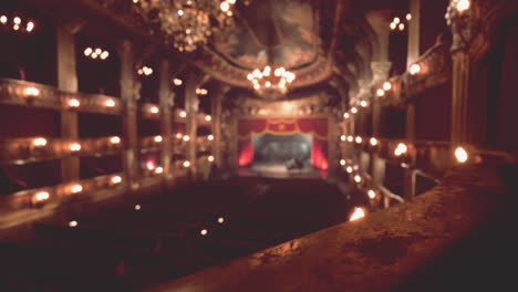 classic opera house interior with golden ornaments