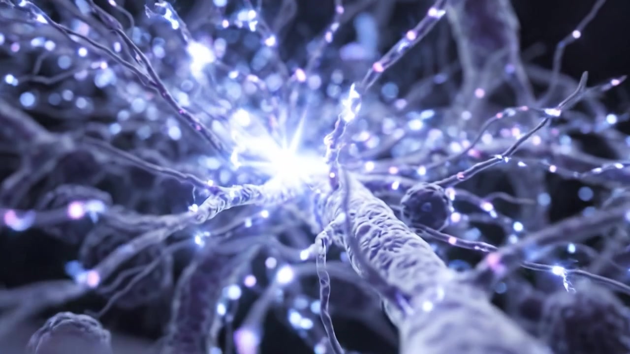 A Mesmerizing Journey Through Intricate Neural Structures Illuminated by Soft Glowing Lights, Showcasing the Beauty of Connections in a Mysterious Digital Landscape