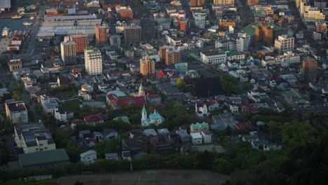 Overlooking-View-Of-Hakodate-Cityscape-From-Mt