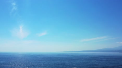 beautiful calm blue waters of the vast expanse of the pacific ocean ripples glistening from the sun