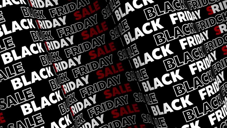 Black Friday sale seamless motion graphic background
