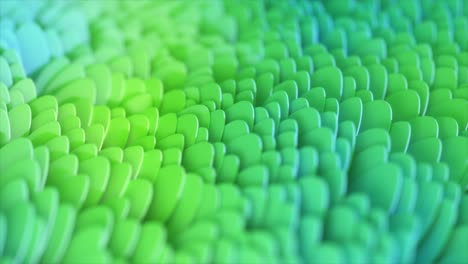 abstract geometric background with wave surface. scales in the close-up. 3d visualization