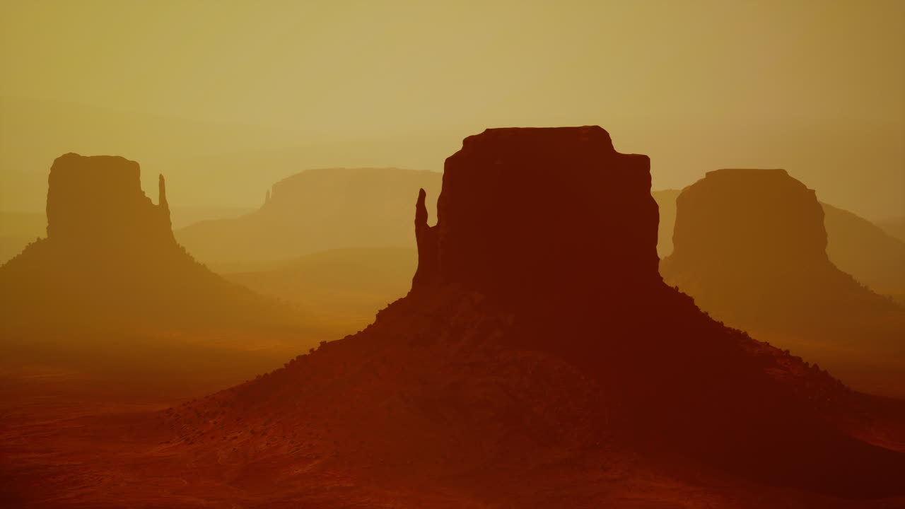 el valle del monumento brumoso