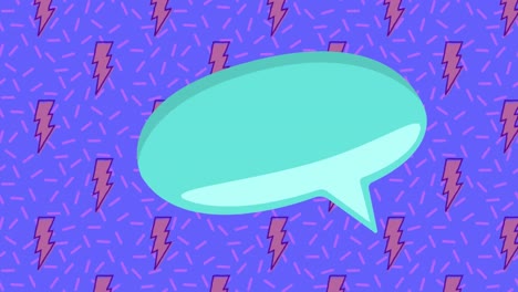 Animation-of-speech-bubble-over-lightnings