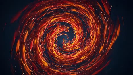 A Dynamic Visualization of Fiery Energy Spiraling in a Vortex: A Captivating Display of Colors and Motion Representing Natural Forces