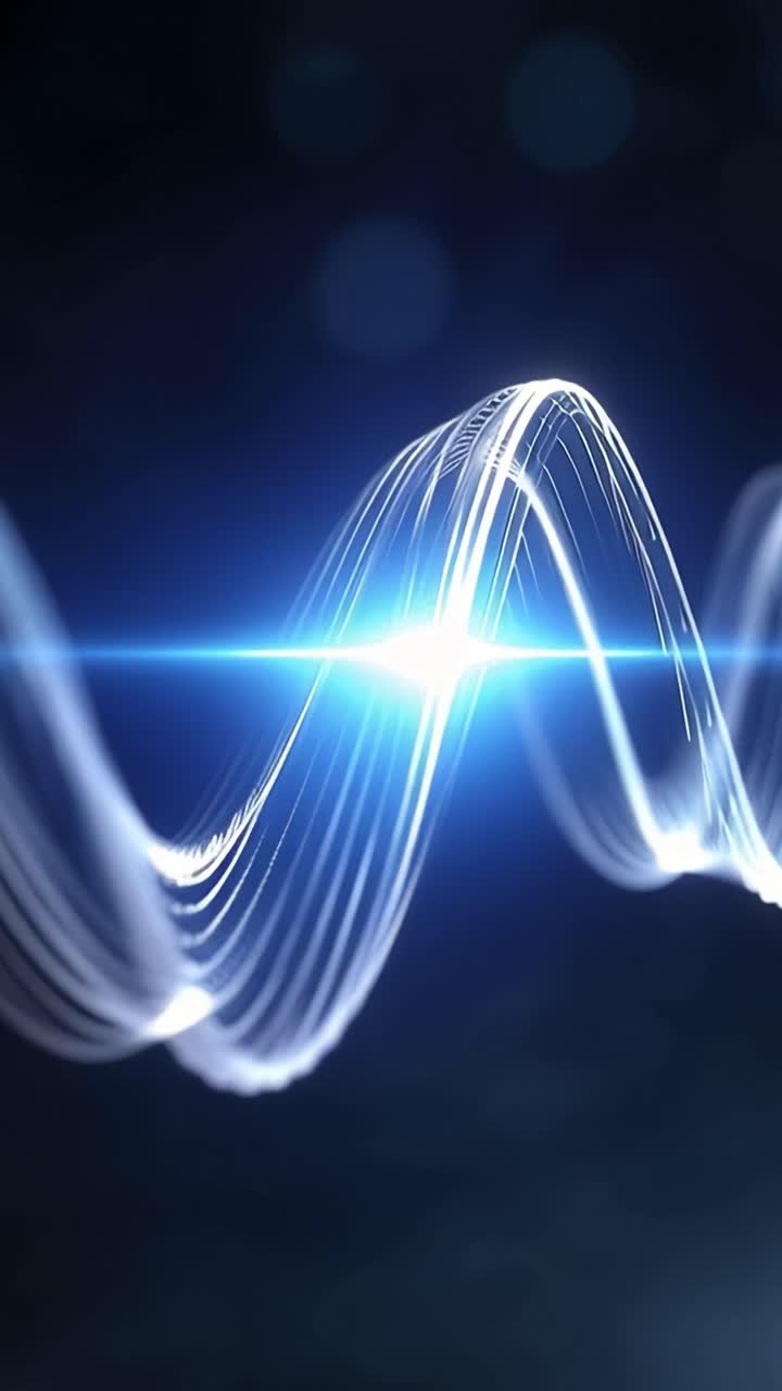 Dynamic Waves of Light and Energy Pulse Captured for Visual Exploration of Sound Frequencies and Optical Phenomena in an Abstract Context