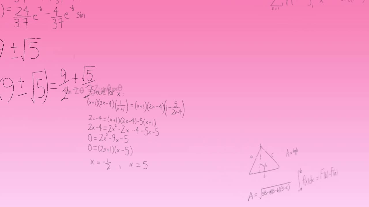 Descarga Gratis Vídeos De Stock De Animación De Ecuaciones Matemáticas ...