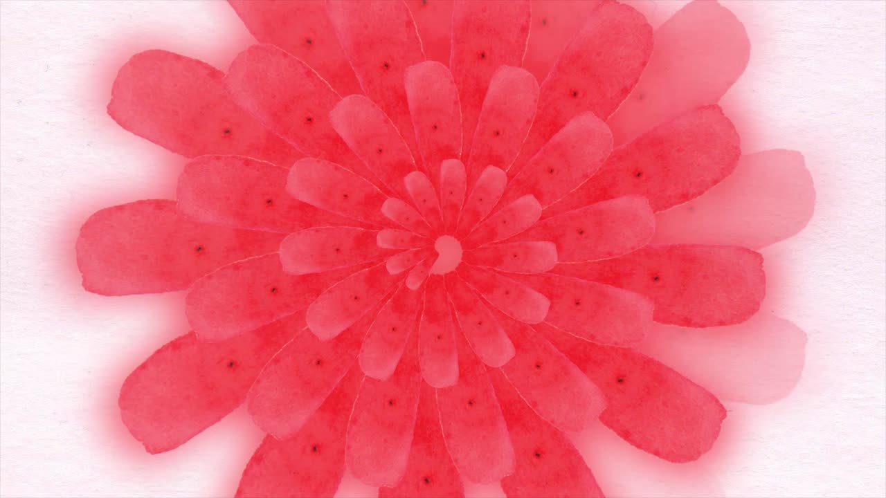 patrón de flores de acuarela roja