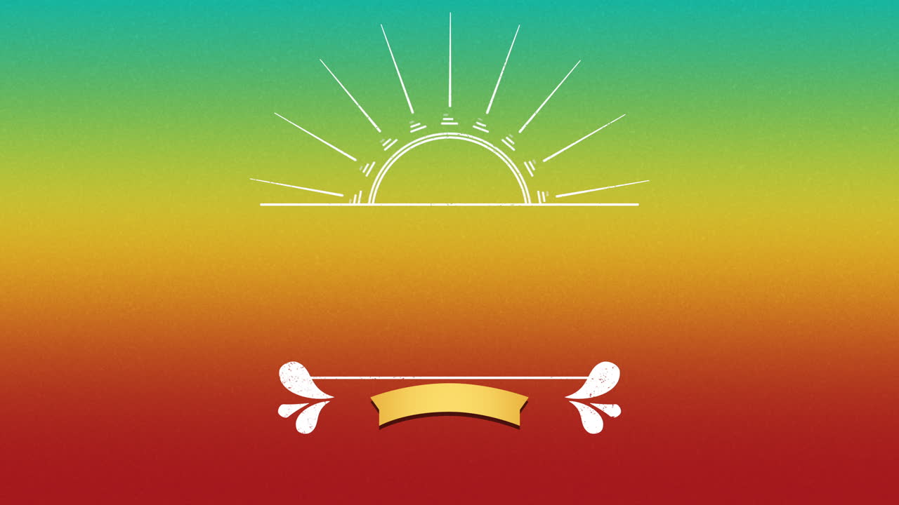 rayos de sol y cinta en textura grunge