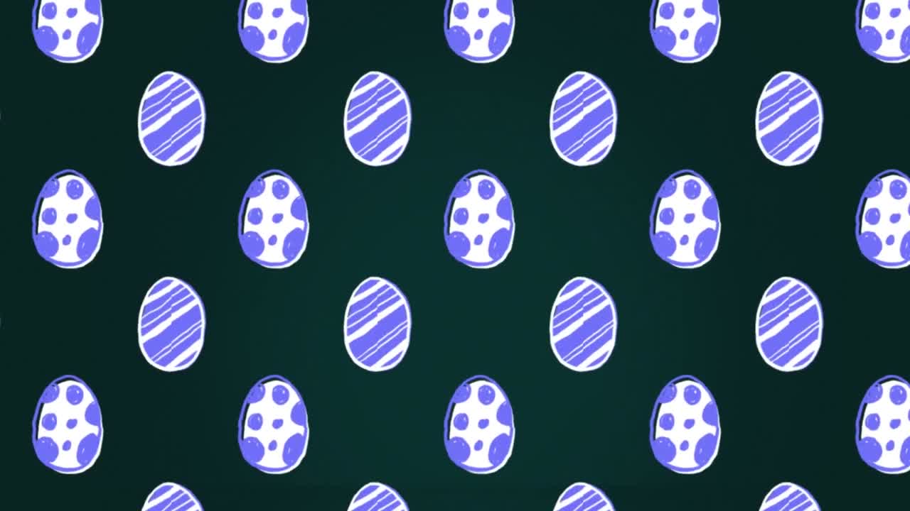 검은 바탕에  ⁇ 데기 위에 여러 가지 패턴을 가진 디지털 달 ⁇ 을  ⁇ 는 애니메이션