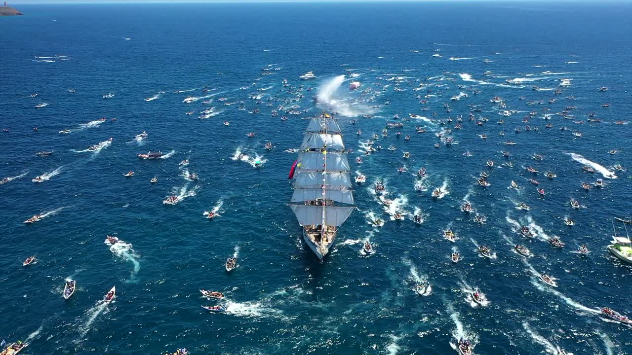 Boats gather for Virgen del Valle festival on Margarita Island