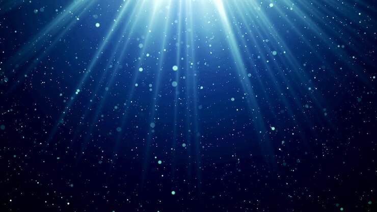 Magic light with flying particles of dust video background
