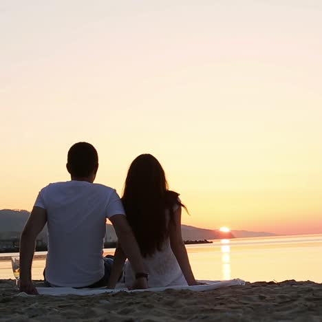 couple looking at sunset