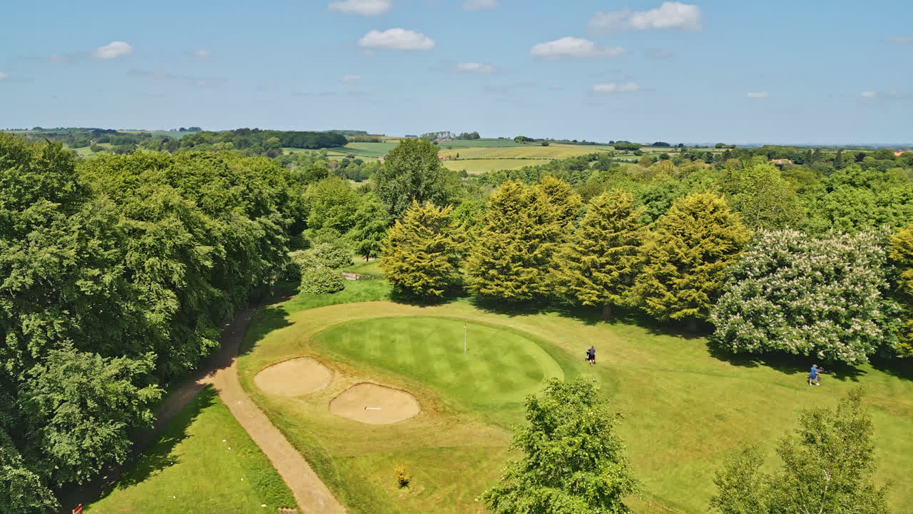 Drone captures British park's beauty