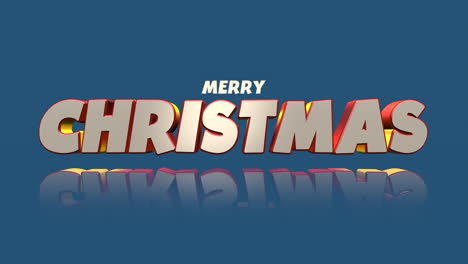 Cartoon-Merry-Christmas-text-on-a-vibrant-blue-gradient