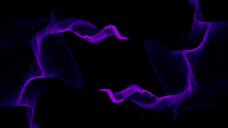 purple trails on black background and rollback