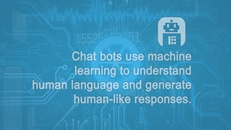 animación de un texto e icono y procesamiento de datos