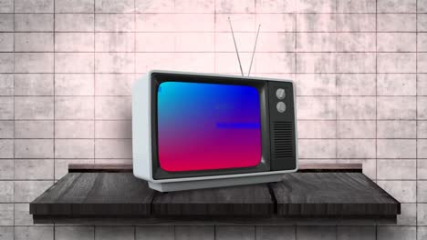 fernseher mit pixel-rauschen