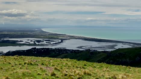 view of christchurch southshore from christchurch gondola