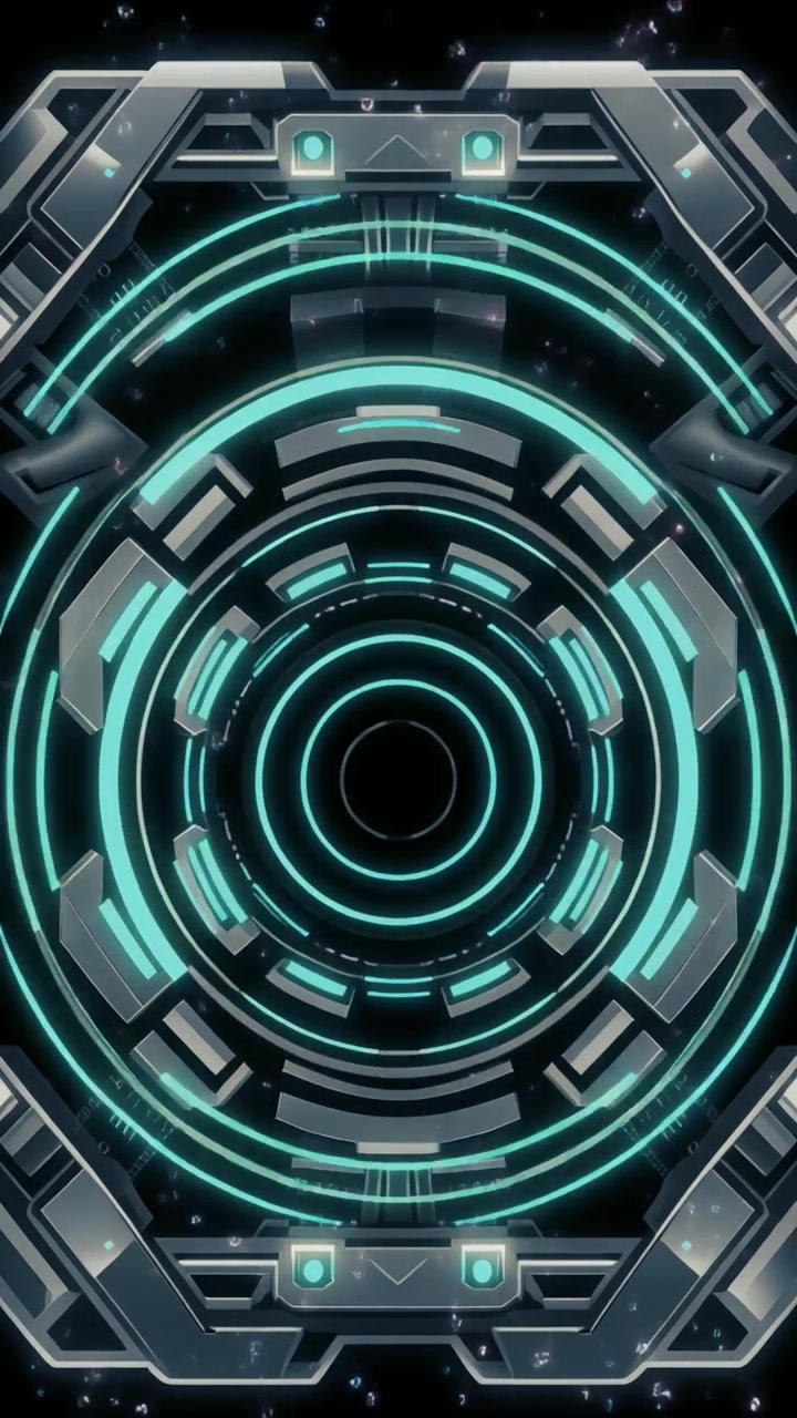 Animazione di interfaccia HUD circolare futuristica fantascientifica