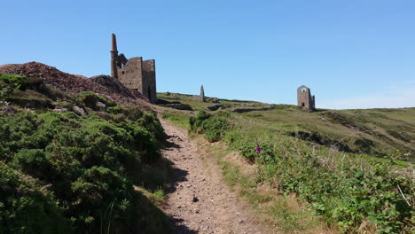 the poldark famous tin and copper mine location known as wheal leisure