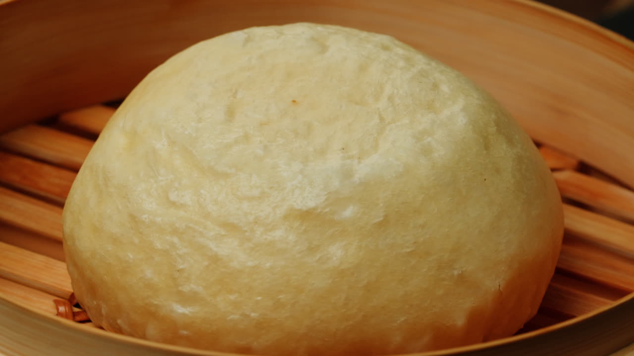 Steamed Bun in Bamboo Steamer