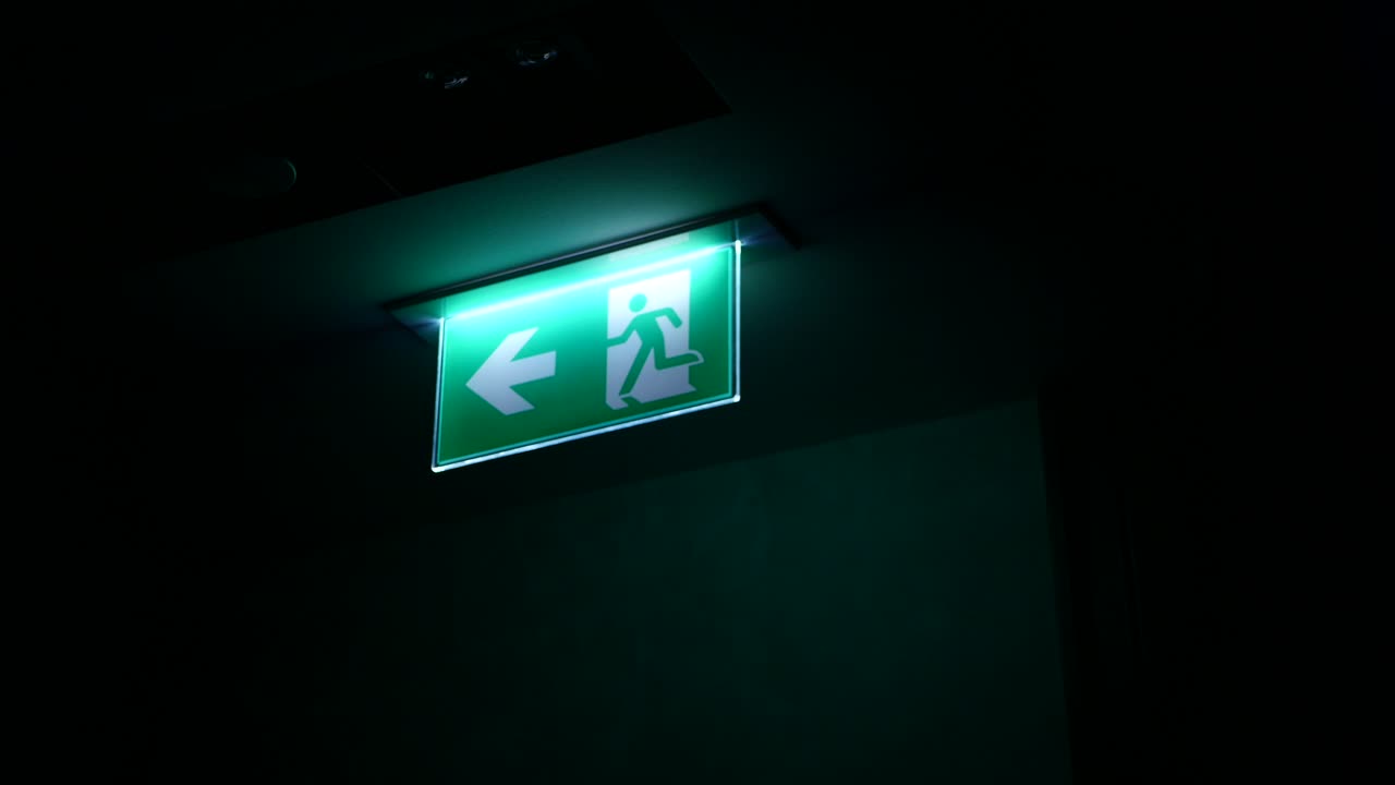 Emergency Exit Sign