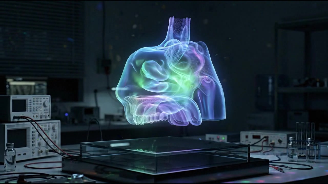 Human heart beat animation with cardiovascular network
