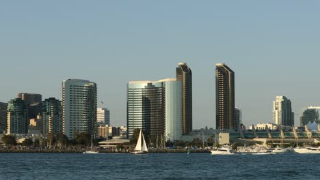 cityscape of san diego downtown, california, usa