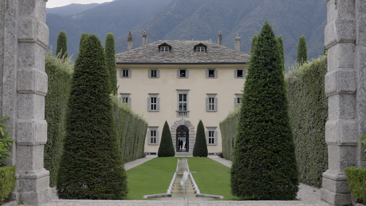 Formal Italian Garden with Villa