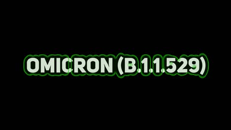 Covid-19 vaccine vial, slide - Omicron virus COVID-19 variant spreading over the world - New covid-19 mutation - The new covid-19 mutation that started to spread from Africa is called Omicron - variant B.1.1.529