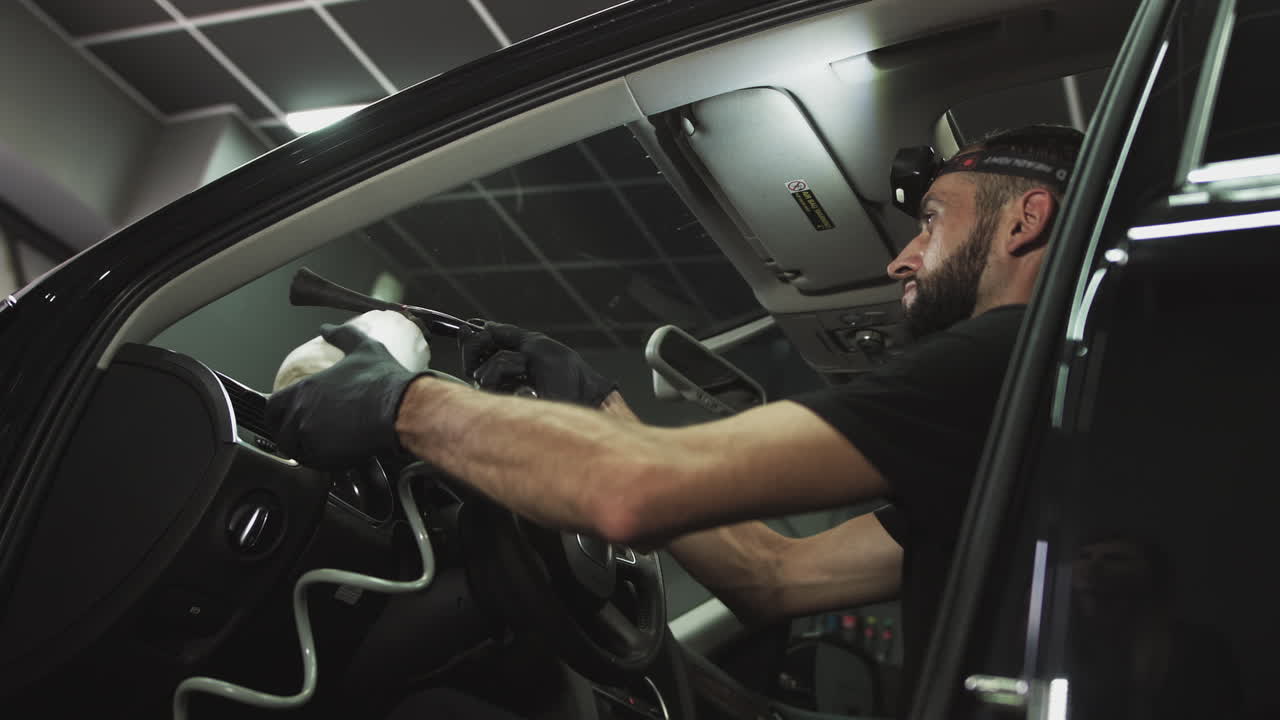 detalles del interior del auto