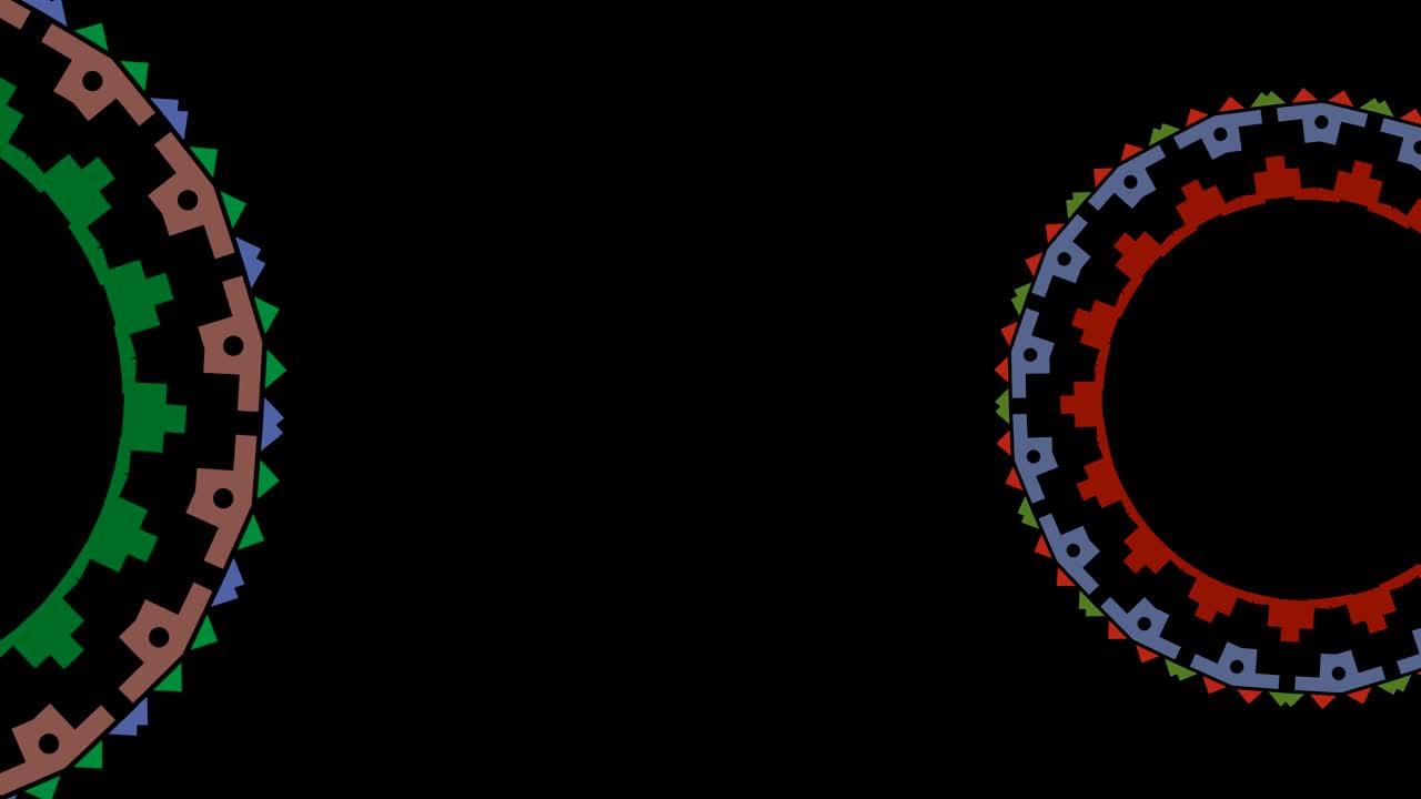 animación de video en un fondo negro mínimo en 4k, en formato de video 16:9