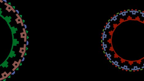 animación de video en un fondo negro mínimo en 4k, en formato de video 16:9