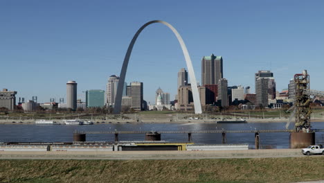 Ein-Blick-Auf-Den-Gateway-Arch-Ist-Ein-St