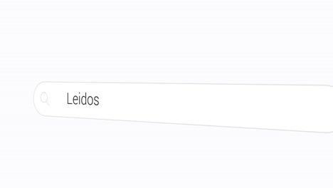 búsqueda de leidos en el motor de búsqueda
