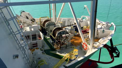 Walking-alongside-a-large-ship-that-is-docked